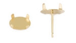 Oval Cabochon Earrings