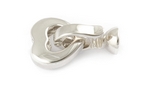 14W 18x12mm Cast Heart Shaped Snap Lock Clasp