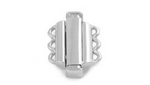 Rectangular 3 Strand Pearl Clasps