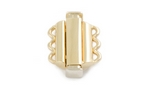 Rectangular 3 Strand Pearl Clasps