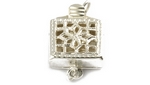 STG 9mm Square Filigree Pearl Clasp