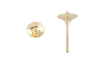 Pearl Earrings With Cup (Economy)
