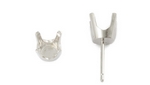 14W .05 4 Claw Pre Cut Earring Setting