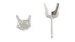 14W .01 4 Claw Diamond Earring Setting