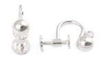 STG Screw Back Earring With 5mm Ball & Ring