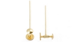 18Y Plain Screw Back Earring